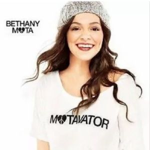 White Crop Top Bethany Mota Motavator Rare Limited Small Medium Large •One Size